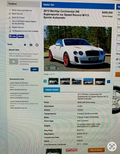 Bentley Continental Cabriolet ISR Supersport — Édition limitée 12 cylindres, seulement 100 exemplaires — Miniature 9