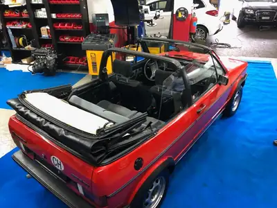VW Golf 1 Cabriolet 1986 — Légende décapotable, authentique et séduisante — Außenansicht