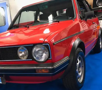 VW Golf 1 Cabriolet 1986 — Légende décapotable, authentique et séduisante — Seitenansicht