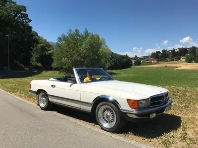Mercedes-Benz 280 SEL 1981 — Cabriolet classique, 185 ch et design intemporel — Seitenansicht