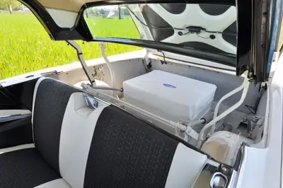 Ford Fairlane 500 Retractable Skyliner 1957 — Cabriolet légendaire, toit rétractable unique — Miniatur 17