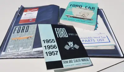 Ford Fairlane 500 Retractable Skyliner 1957 — Cabriolet légendaire, toit rétractable unique — Miniatur 19