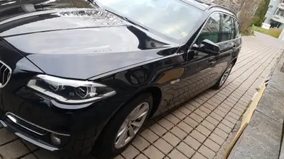 BMW 520d Touring xDrive — Break diesel robuste, toit panoramique, sans sinistre — Thumbnail 10