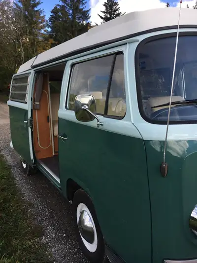 VW T2 T2a Camping 1969 — Légendaire fourgon aménagé, véhicule vétéran authentique — Miniatura 7