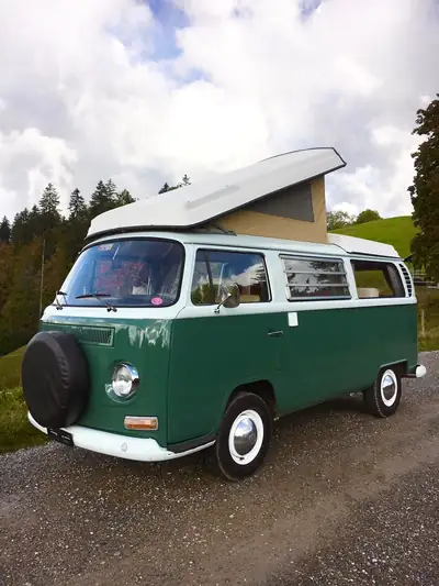 VW T2 T2a Camping 1969 — Légendaire fourgon aménagé, véhicule vétéran authentique — Miniatura 19