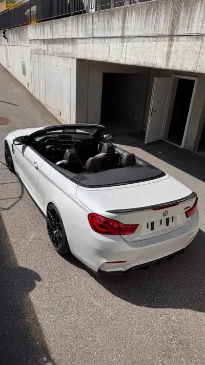 BMW M4 Cabriolet Competition — 450 ch, cabriolet haute performance 2017 — fianco