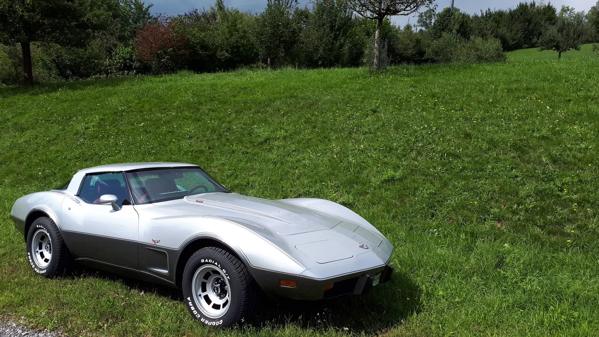 Chevrolet Corvette 25 Anniversary 1978 — Légende américaine restaurée, moteur 5.7L — vista esterna