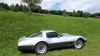 Chevrolet Corvette 25 Anniversary 1978 — Légende américaine restaurée, moteur 5.7L — Miniatura 9