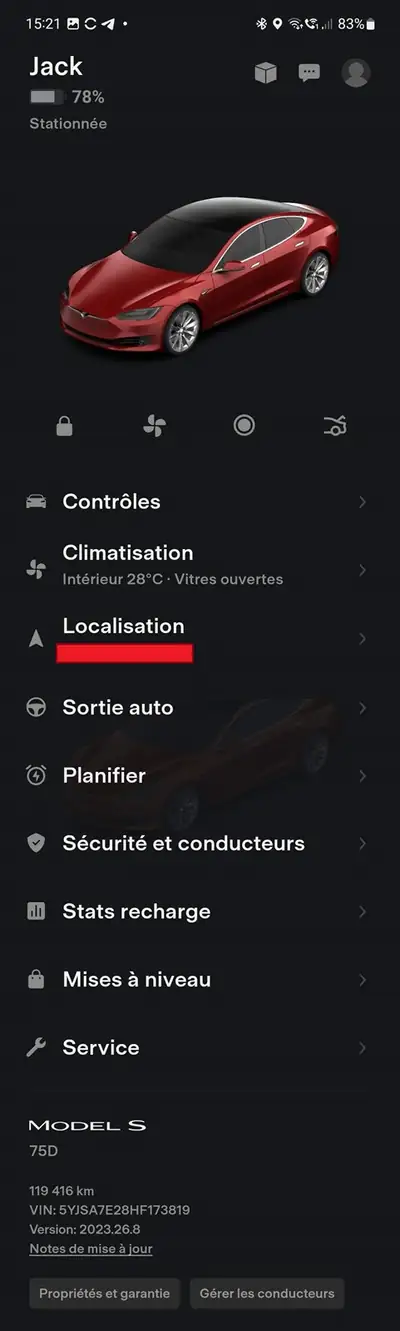 Tesla Model S 75D — Berline électrique haute performance, FSD intégré, 154000 km — Miniatura 8