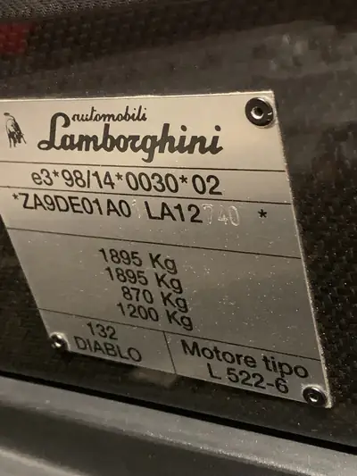 Lamborghini Diablo VT 6.0 2001 — Légende italienne rare, 19'500 km seulement — Miniatur 15