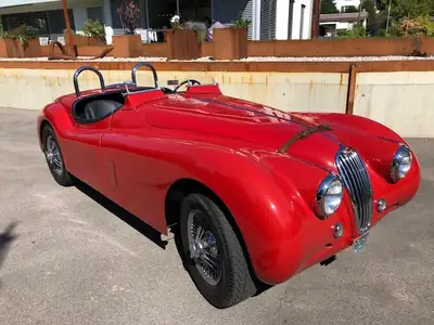Jaguar XK140 Roadster OTS 1957 — Légende cabriolet anglaise, 190 ch authentiques — Außenansicht