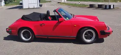 Porsche 911 Carrera Cabrio 1986 — Classique de légende, état impeccable — Seitenansicht