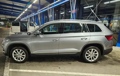 Skoda Kodiaq 2019 — SUV 7 places diesel, transmission automatique, motricité intégrale — Seitenansicht