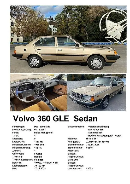 Volvo 360 Gle 1983 occasion Bern — 5
