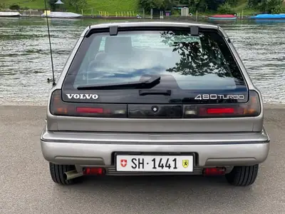 Volvo 480 Coupé 1989 — Chef-d'œuvre suédois préservé, véhicule vétéran d'époque — Heckansicht