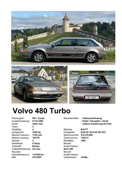 Volvo 480 Coupé 1989 — Chef-d'œuvre suédois préservé, véhicule vétéran d'époque — Miniatur 9