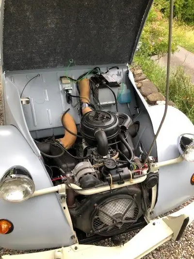 Citroën 2CV-6 1981 — Icône automobile restaurée, 65'000 km, véhicule vétéran — Miniatura 11