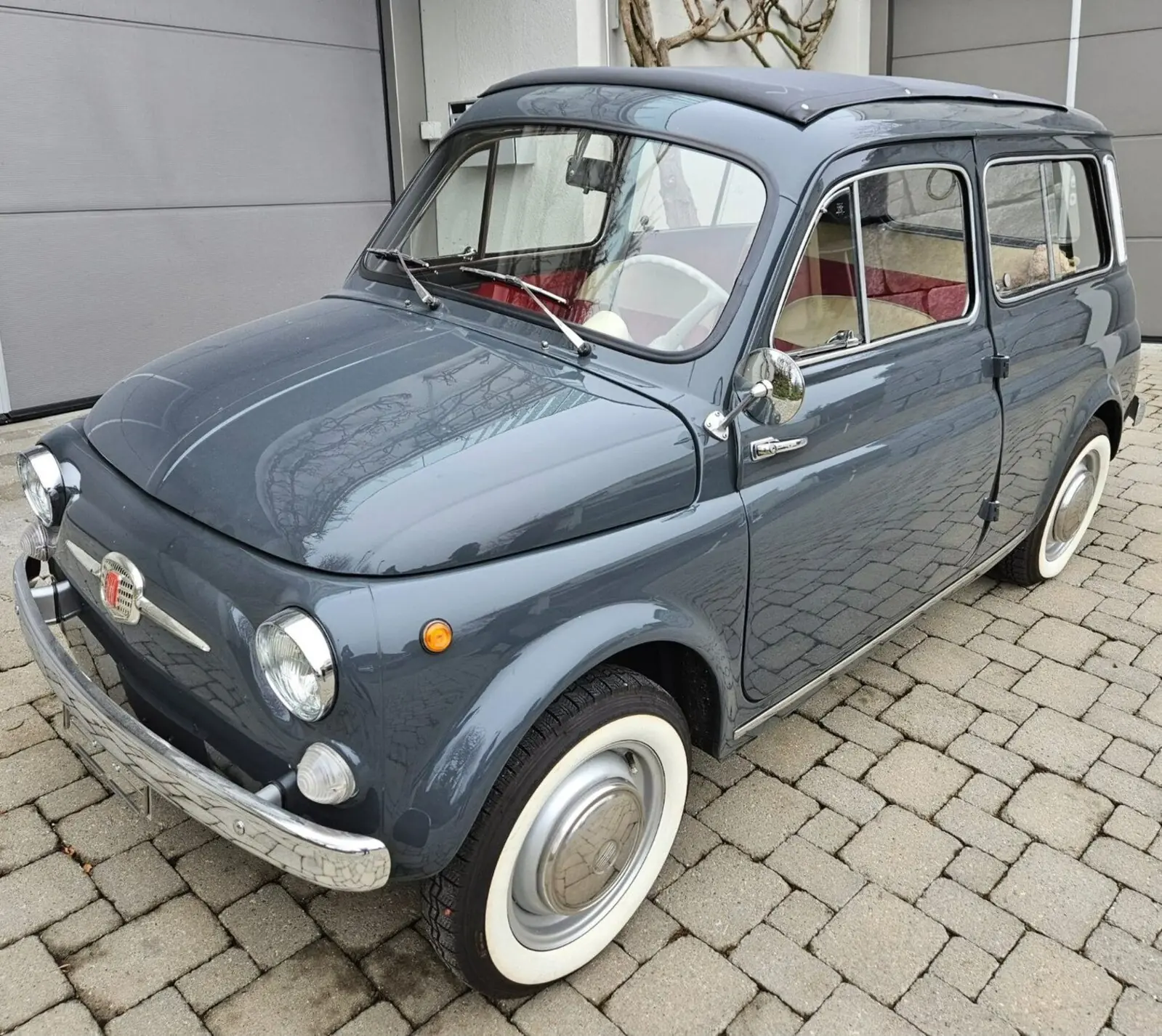 FIAT 500 Giardiniera 1966 — Restauration complète, chef-d'œuvre automobile classique — Außenansicht