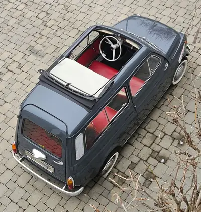 FIAT 500 Giardiniera 1966 — Restauration complète, chef-d'œuvre automobile classique — Innenraum