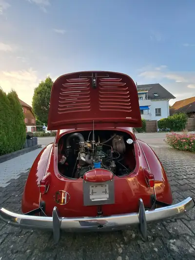 Renault 4CV Heck 1961 — Berline vintage restaurée, carrosserie rustproof — Miniatur 15