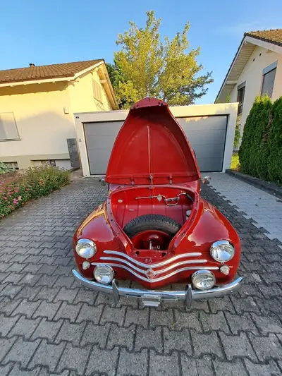 Renault 4CV Heck 1961 — Berline vintage restaurée, carrosserie rustproof — Miniatur 18