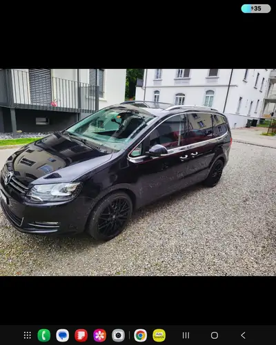 VW Sharan 2014 — Monospace 7 places diesel, révisions complètes et toit panoramique — Miniatur 8