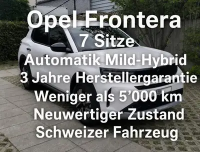 Opel Frontera 2026 — SUV 7 places hybride léger, très bas kilométrage — vue extérieure