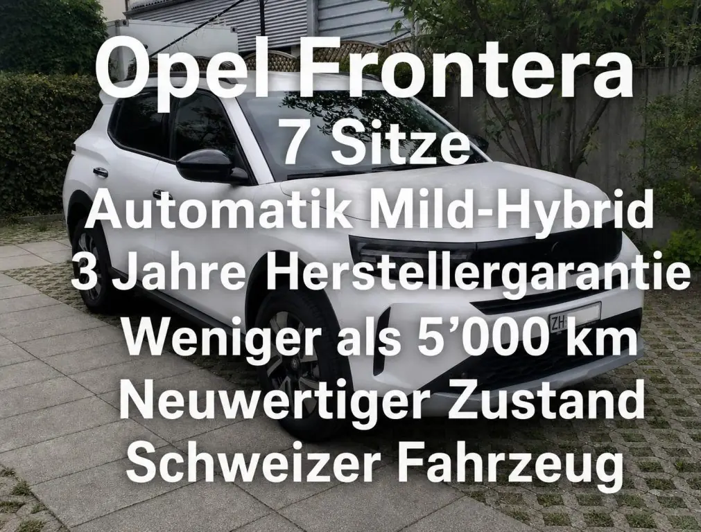 Opel Frontera 2026 — SUV 7 places hybride léger, très bas kilométrage