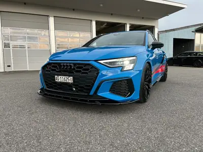 Audi S3 Sedan 2021 — Sportive hybride 310 ch, seulement 15'900 km — vista posteriore