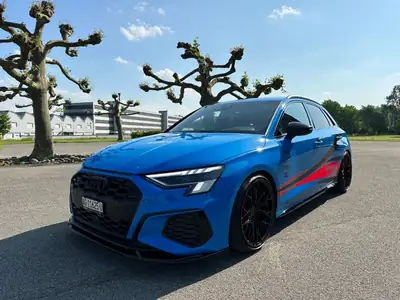 Audi S3 Sedan 2021 — Sportive hybride 310 ch, seulement 15'900 km — fianco