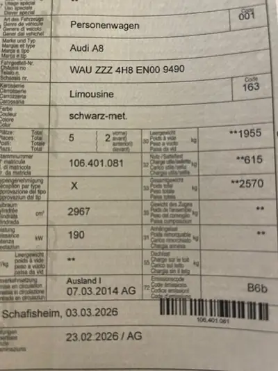 Audi A8 2014 — Berline de prestige diesel, grand service effectué — Miniatura 10