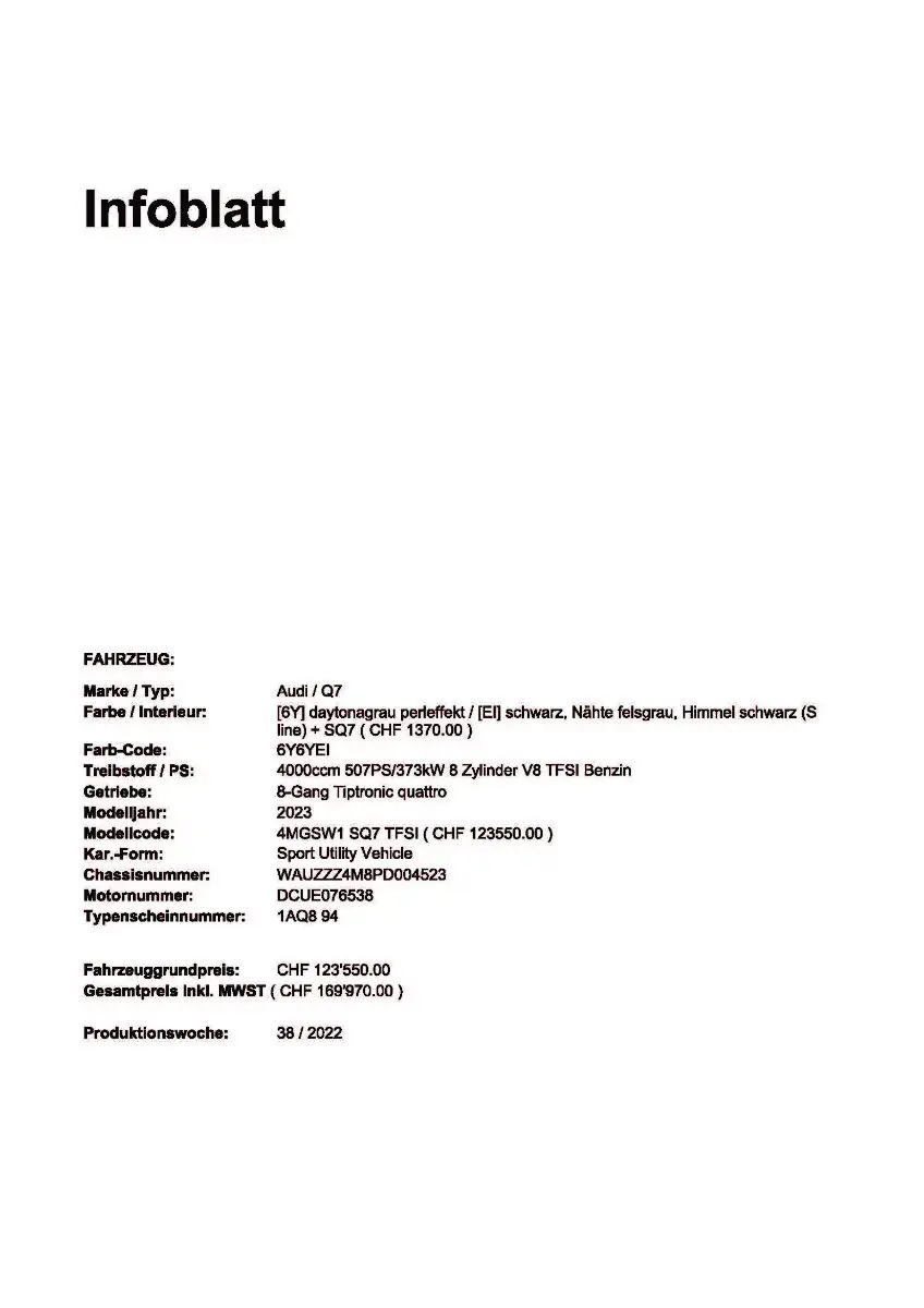 Audi SQ7 2022 occasion Giebenach — 3