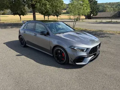 Mercedes-AMG A 45 S 4MATIC+ 2020 — Berline sportive 421 ch, état d'exception — Außenansicht