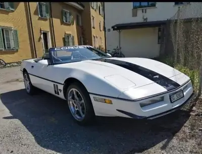 Chevrolet Corvette Cabrio 1989 — Décapotable américaine mythique, toit neuf — vue extérieure