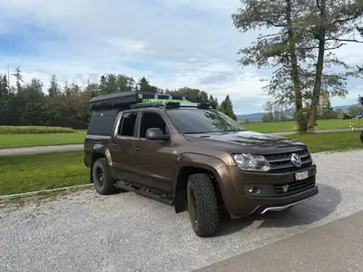 VW Amarok 2014 — Pick-up 4x4 aménagé camping, prêt à l'aventure — vista esterna