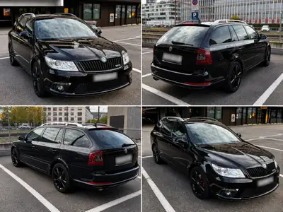 Skoda Octavia Break 2.0 TSI 200 ch — Élégance noire et pratique sans compromis — vista esterna